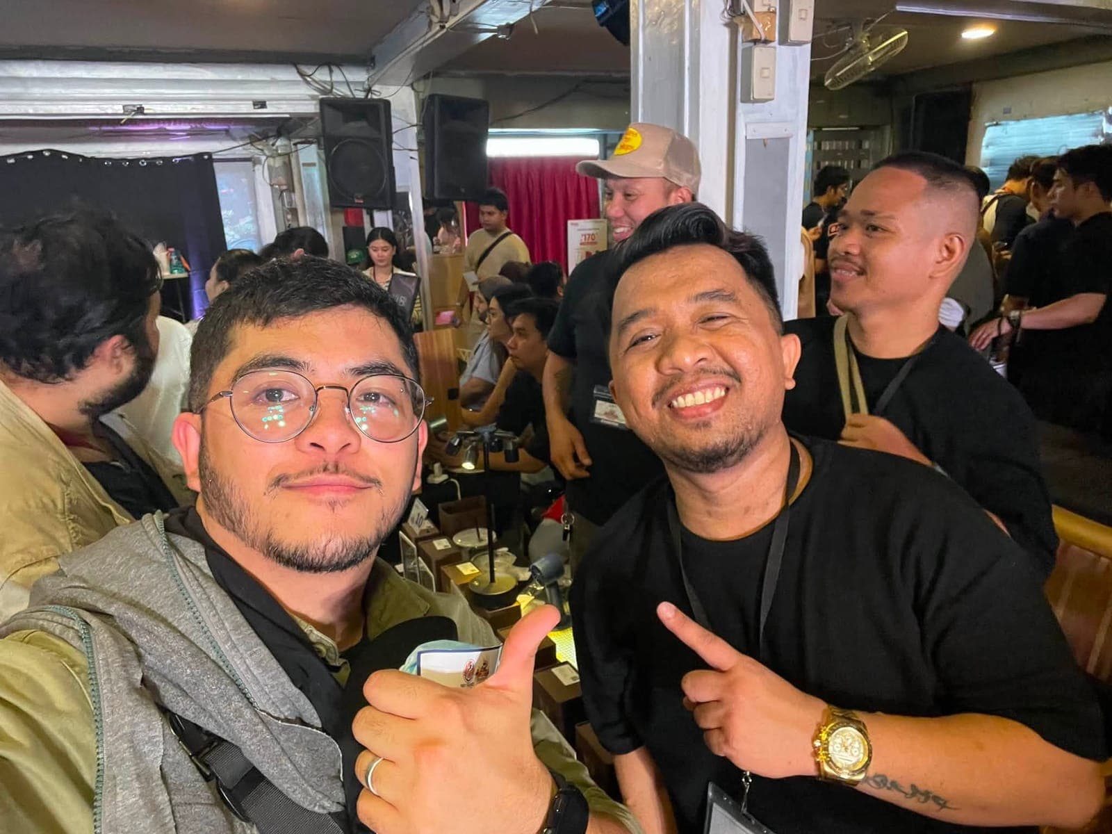 Fragrance enthusiasts at a Valor tasting
